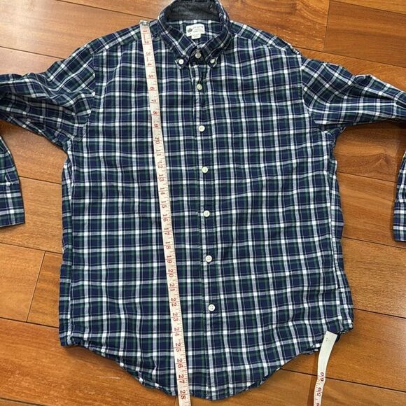 J.CREW Oxford Shirt Long Sleeve Button Down Plaid Men's Size M - Picture 10 of 11